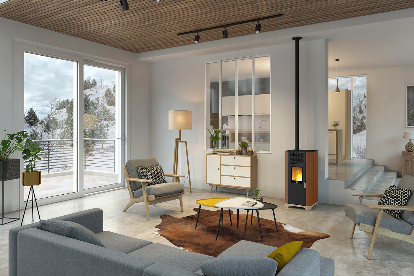 JØTUL PF 734 | Pelletkachels - Modern