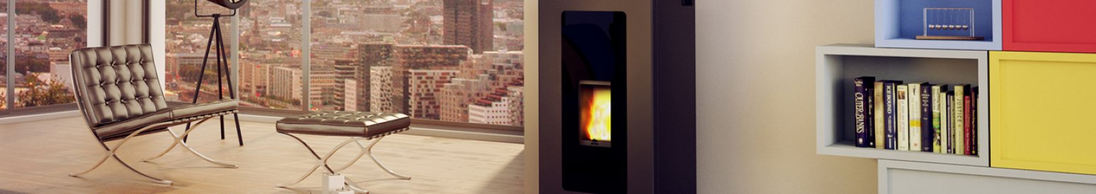 Pelletkachel woonkamer