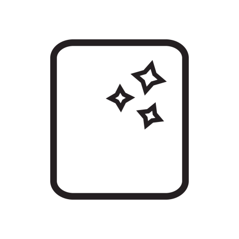 Een zwart schoon vensterpictogram