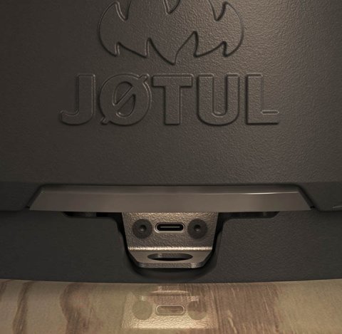 Detail: USB-C slot van Jøtul F 174 met Zensoric
